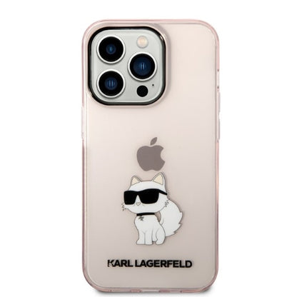 Θήκη για Apple iPhone 14 Pro, Karl Lagerfeld, Ikonik Choupette, Ροζ