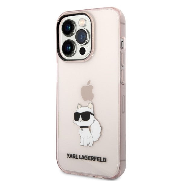 Θήκη για Apple iPhone 14 Pro, Karl Lagerfeld, Ikonik Choupette, Ροζ