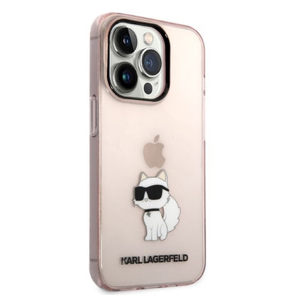 Θήκη για Apple iPhone 14 Pro, Karl Lagerfeld, Ikonik Choupette, Ροζ