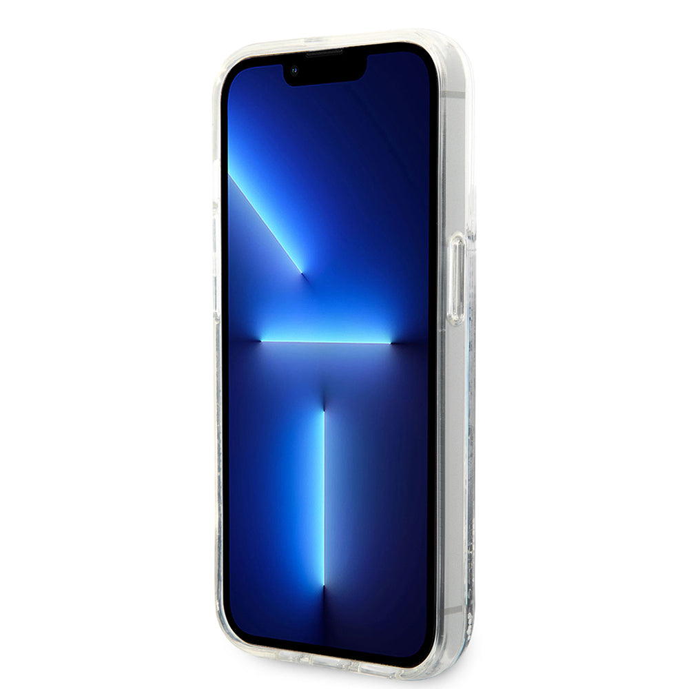 Θήκη για Apple iPhone 14 Pro, Karl Lagerfeld, Liquid Glitter RSG, Ασημί