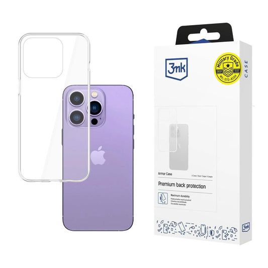 Θήκη για Apple iPhone 14 Pro Max, 3MK, Armor, Διαφανής