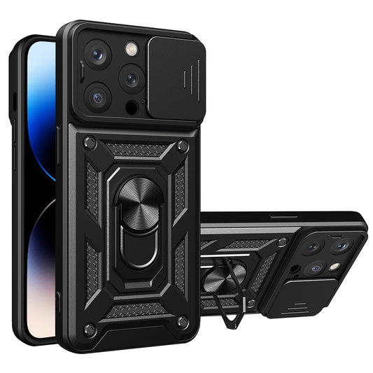 Θήκη για Apple iPhone 14 Pro, Techsuit, CamShield, Μαύρη
