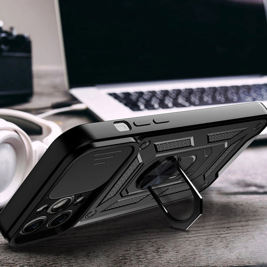 Θήκη για Apple iPhone 14 Pro, Techsuit, CamShield, Μαύρη