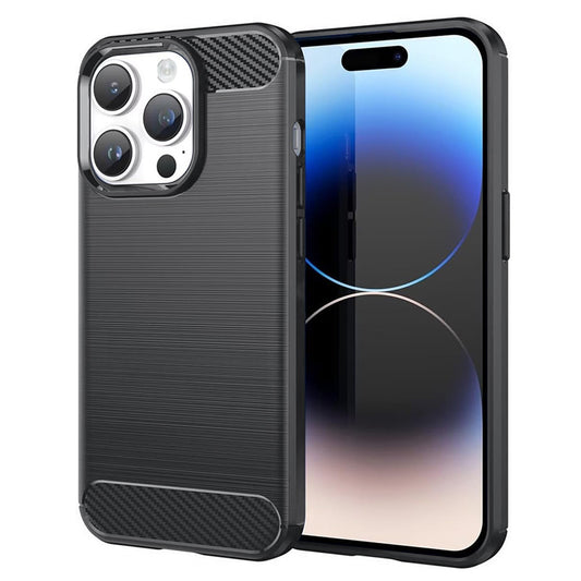 Θήκη για Apple iPhone 14 Pro, Techsuit, Άνθρακας, Μαύρο