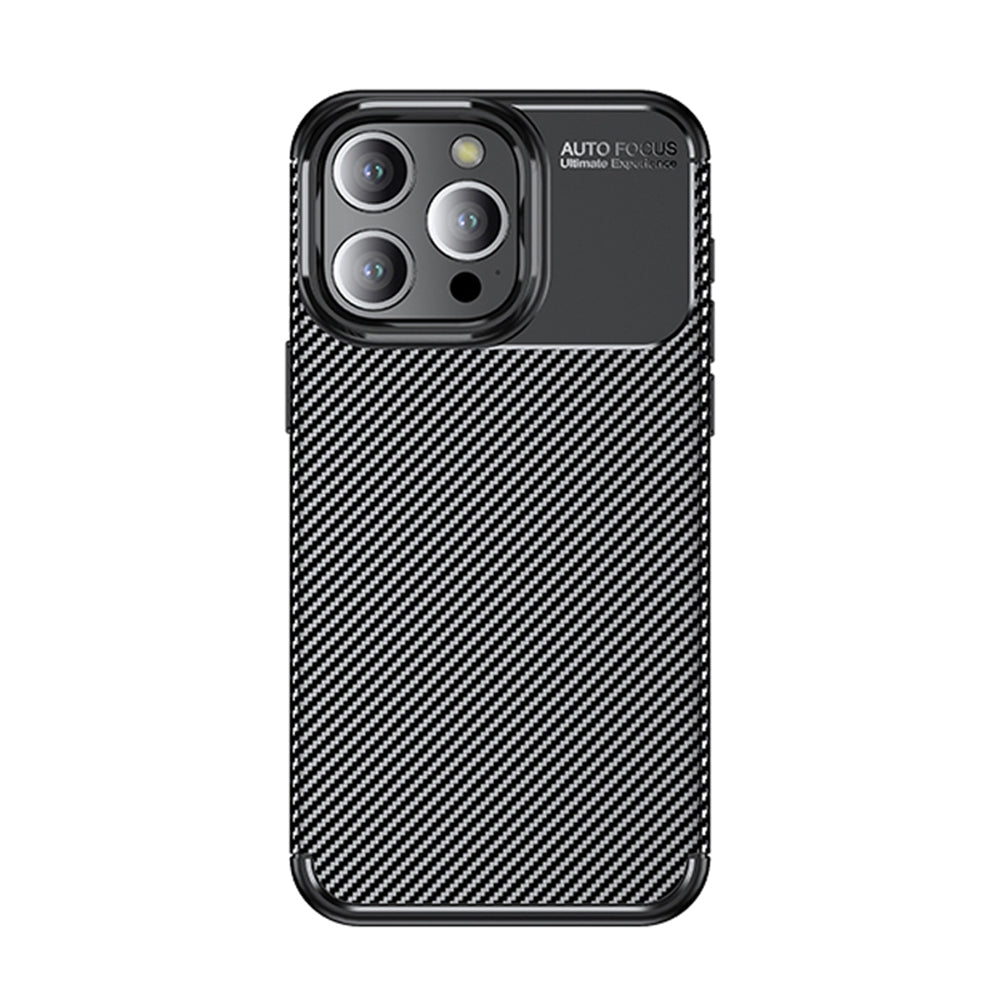 Case for Apple iPhone 14 Pro, Techsuit, CarbonFiber, Black