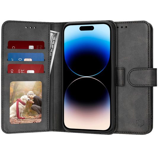 Θήκη για Apple iPhone 14 Pro, Techsuit, Diary Book, Μαύρη