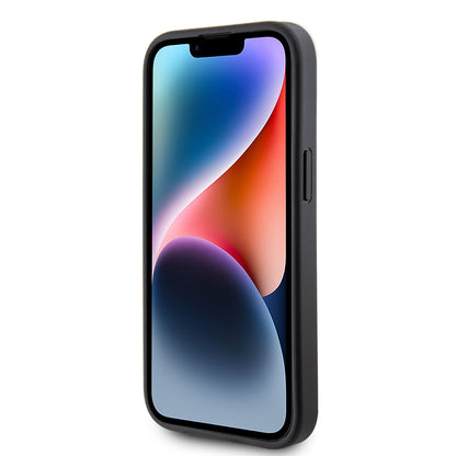 Θήκη για Apple iPhone 15, Guess, 4G Metal Gold Logo, Γκρι