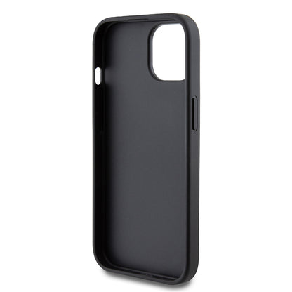 Θήκη για Apple iPhone 15, Guess, 4G Metal Gold Logo, Γκρι