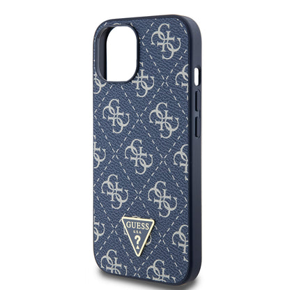 Θήκη για Apple iPhone 15, Guess, 4G Triangle Logo, Μπλε