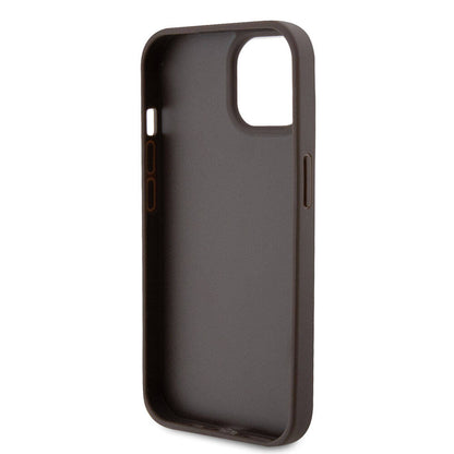 Case for Apple iPhone 15, Guess, Crossbody 4G Metal Logo, Brown