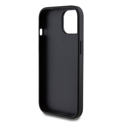 Θήκη για Apple iPhone 15, Guess, Glitter Big 4G Script, Μαύρη