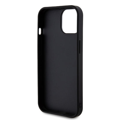 Θήκη για Apple iPhone 15, Guess, Rhinestone Metal Logo, Κίτρινη