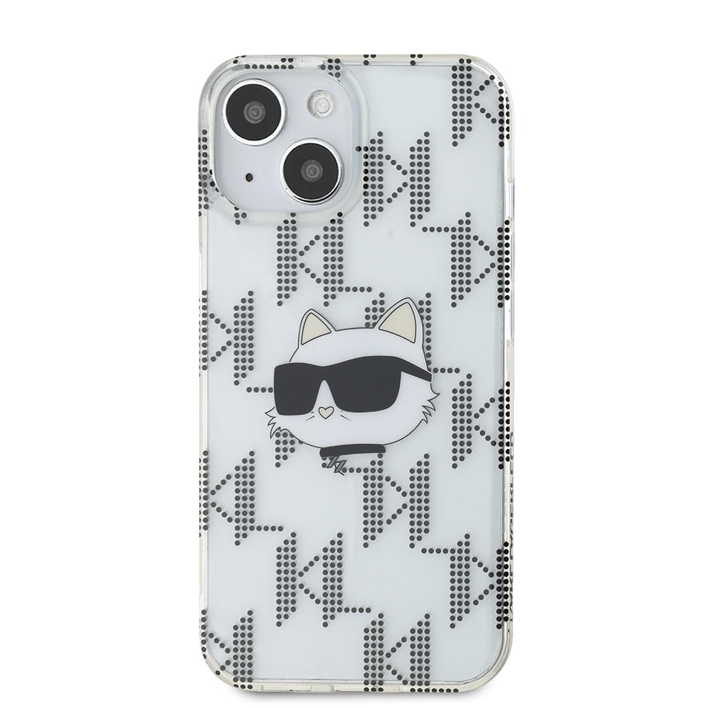 Θήκη για Apple iPhone 15, Karl Lagerfeld, IML Electroplated Choupette Head, Διάφανη