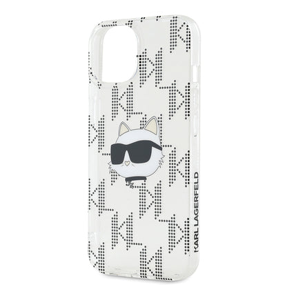 Θήκη για Apple iPhone 15, Karl Lagerfeld, IML Electroplated Choupette Head, Διάφανη