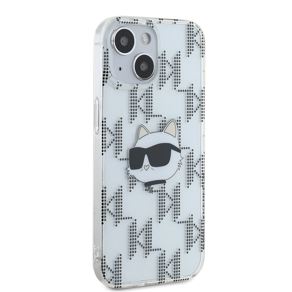 Θήκη για Apple iPhone 15, Karl Lagerfeld, IML Electroplated Choupette Head, Διάφανη