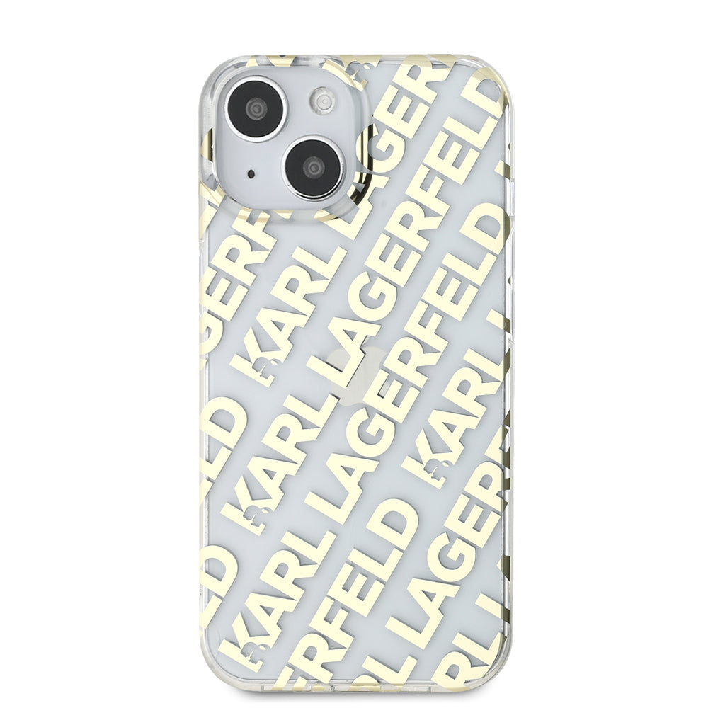 Θήκη για Apple iPhone 15, Karl Lagerfeld, IML Luxury Gold Fullover Logo, Χρυσή