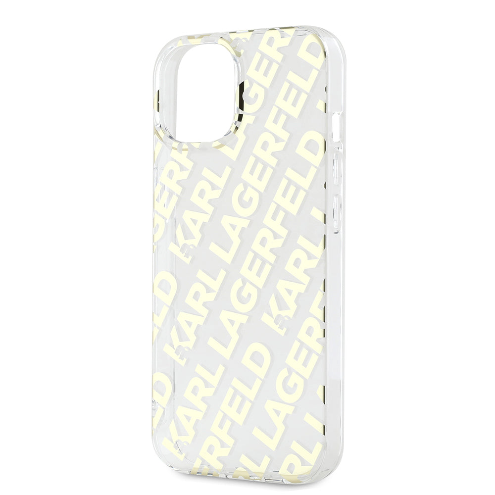 Θήκη για Apple iPhone 15, Karl Lagerfeld, IML Luxury Gold Fullover Logo, Χρυσή
