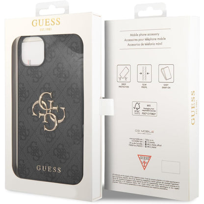 Θήκη για Apple iPhone 15 Plus, Guess, 4G Big Logo, Γκρι