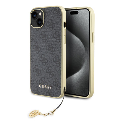Θήκη για Apple iPhone 15 Plus, Guess, 4G Charm, Γκρι