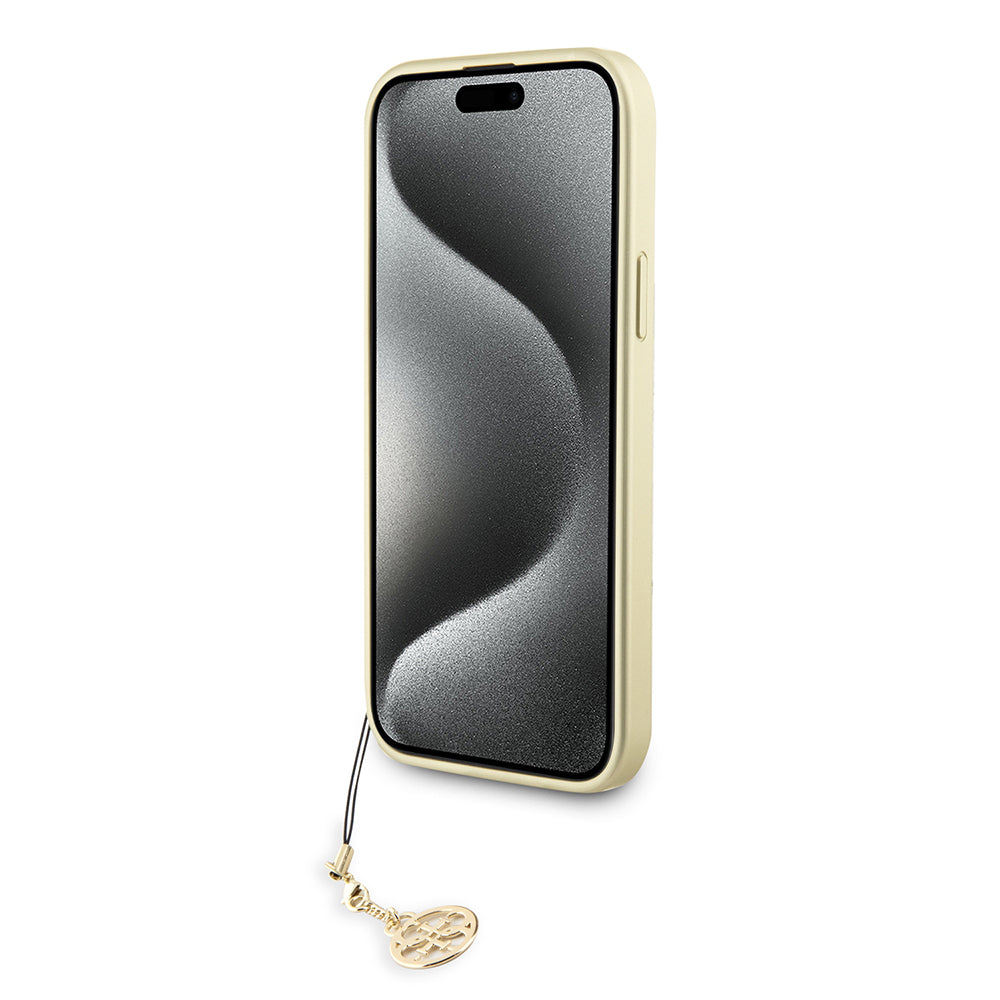 Θήκη για Apple iPhone 15 Plus, Guess, 4G Charm, Γκρι