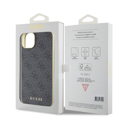 Θήκη για Apple iPhone 15 Plus, Guess, 4G Charm, Γκρι
