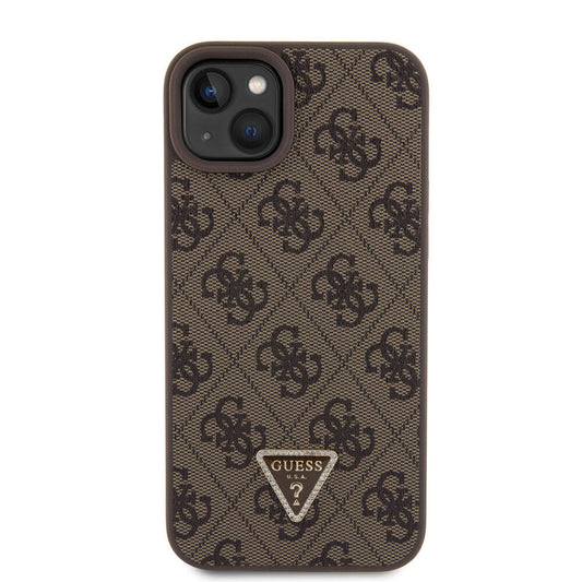 Θήκη για Apple iPhone 15 Plus, Guess, Crossbody 4G Metal Logo, Καφέ
