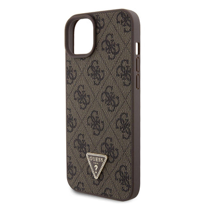 Θήκη για Apple iPhone 15 Plus, Guess, Crossbody 4G Metal Logo, Καφέ