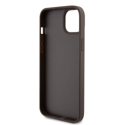 Θήκη για Apple iPhone 15 Plus, Guess, Crossbody 4G Metal Logo, Καφέ