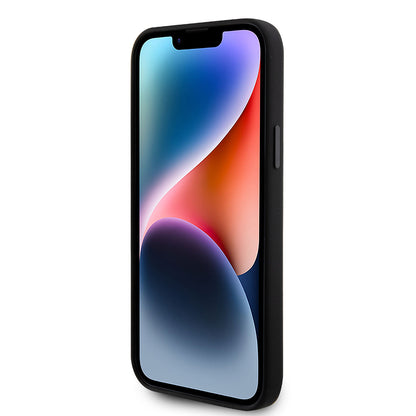 Θήκη για Apple iPhone 15 Plus, Karl Lagerfeld, Silicone Karl & Choupette's Heads, Μαύρη