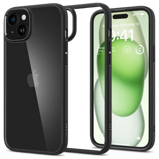 Θήκη για Apple iPhone 15 Plus, Spigen, Ultra Hybrid, Ματ Μαύρη