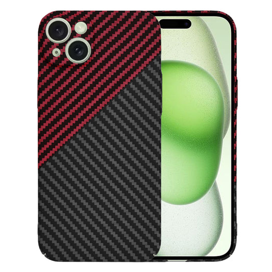 Θήκη για Apple iPhone 15 Plus, Techsuit, Carbonite FiberShell, Μαύρο Κόκκινο