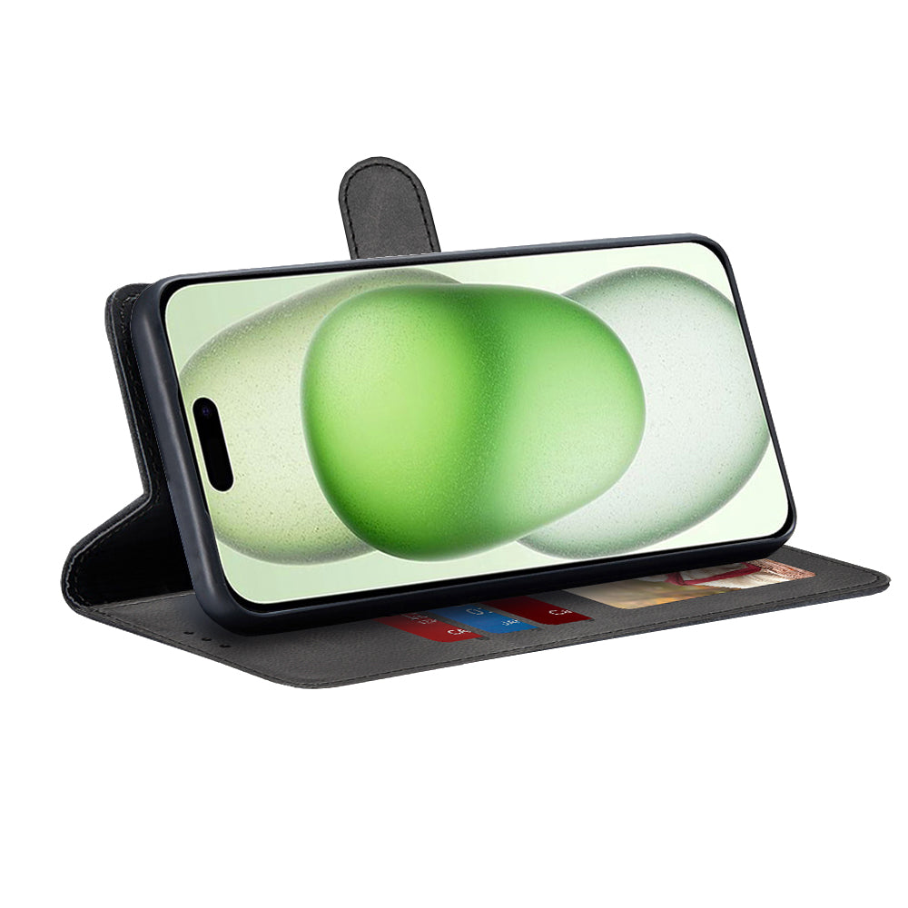 Θήκη για Apple iPhone 15 Plus, Techsuit, Diary Book, Μαύρη