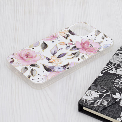 Θήκη για Apple iPhone 15 Plus, Techsuit, Marble, Λευκό