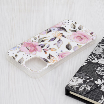 Θήκη για Apple iPhone 15 Plus, Techsuit, Marble, Λευκό