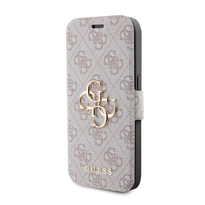 Θήκη για Apple iPhone 15 Pro, Guess, 4G Book, Ροζ
