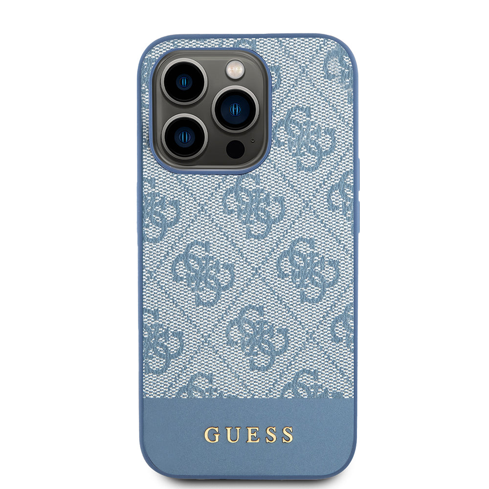 Θήκη για Apple iPhone 15 Pro, Guess, 4G Stripe, Μπλε