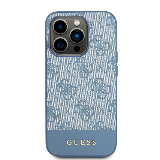 Θήκη για Apple iPhone 15 Pro, Guess, 4G Stripe, Μπλε