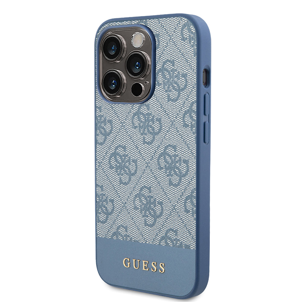 Θήκη για Apple iPhone 15 Pro, Guess, 4G Stripe, Μπλε