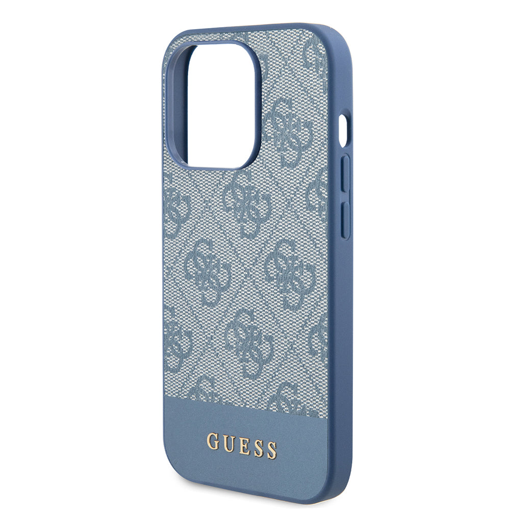 Θήκη για Apple iPhone 15 Pro, Guess, 4G Stripe, Μπλε