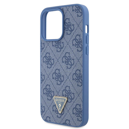 Θήκη για Apple iPhone 15 Pro, Guess, Crossbody 4G Metal Logo, Μπλε