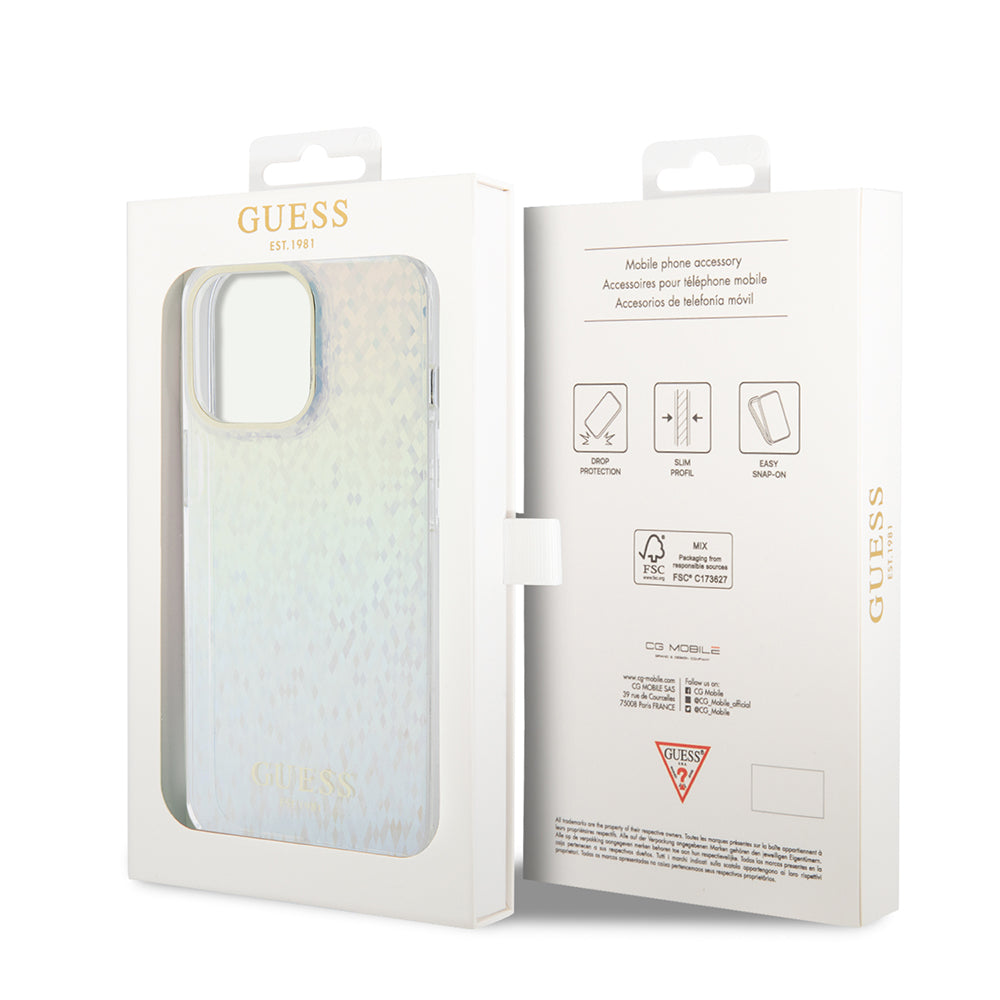 Θήκη για Apple iPhone 15 Pro, Guess, IML Faceted Mirror Disco Iridescent, Πολύχρωμη
