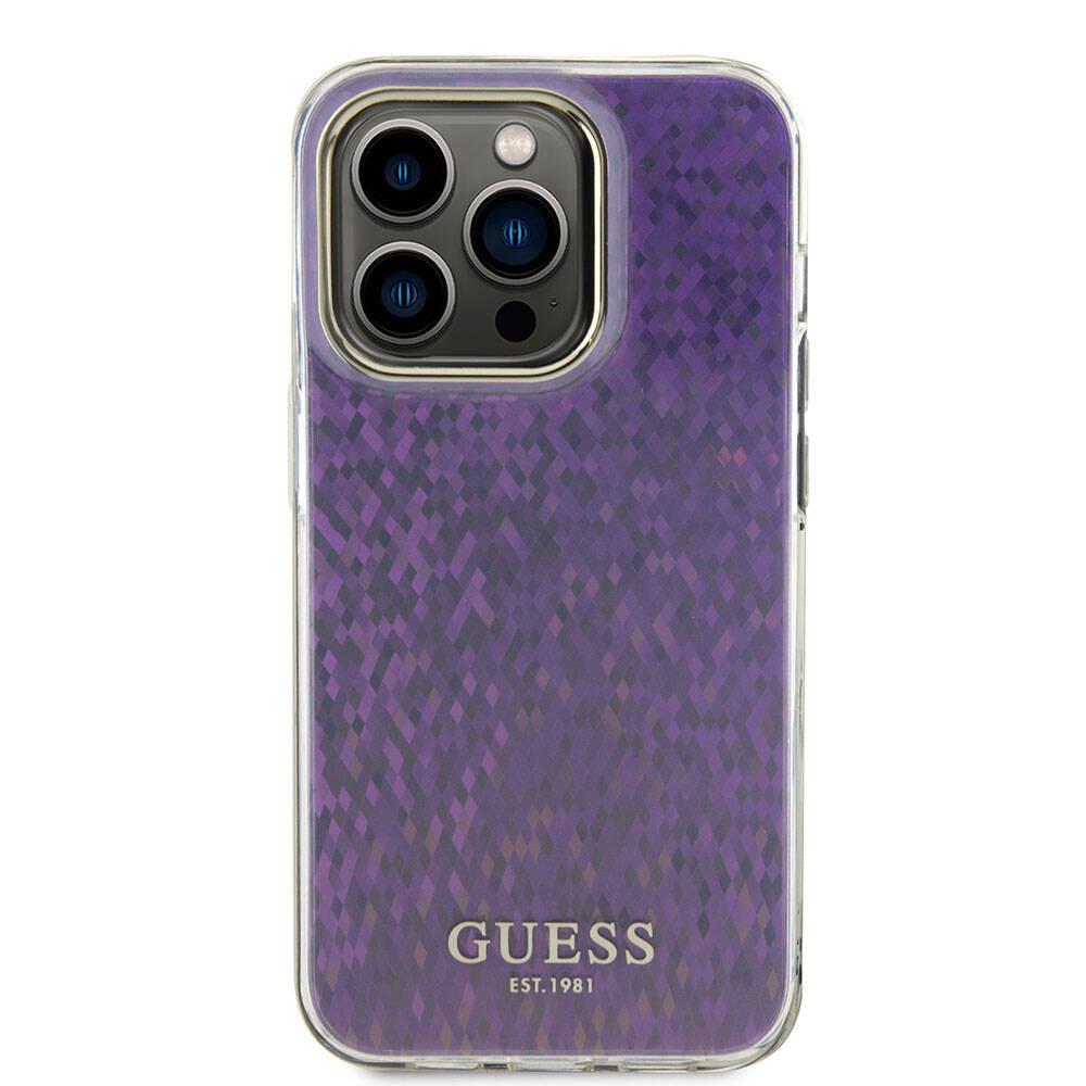 Θήκη για Apple iPhone 15 Pro, Guess, IML Faceted Mirror Disco Iridescent, Ροζ
