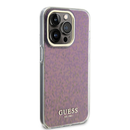 Θήκη για Apple iPhone 15 Pro, Guess, IML Faceted Mirror Disco Iridescent, Ροζ