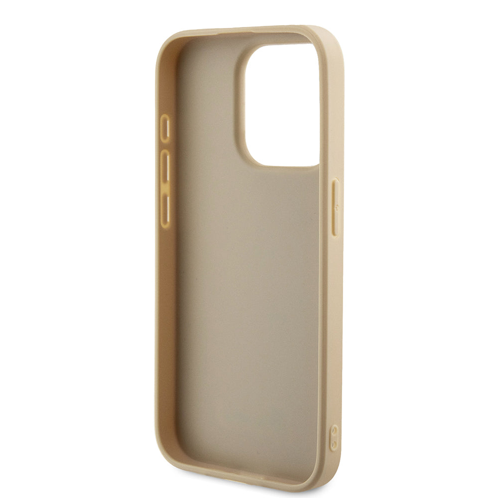 Θήκη για Apple iPhone 15 Pro, Guess, Saffiano Iridescent Script, Χρυσή