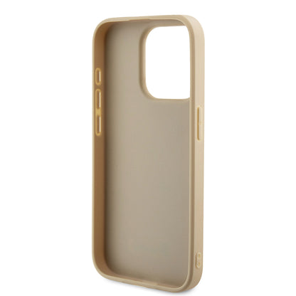 Θήκη για Apple iPhone 15 Pro, Guess, Saffiano Iridescent Script, Χρυσή