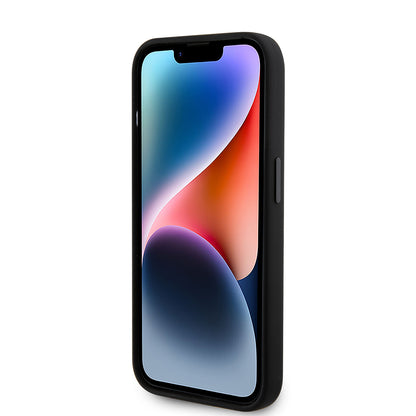 Θήκη για Apple iPhone 15 Pro, Karl Lagerfeld, Silicone Metal Ikonik, Μαύρη
