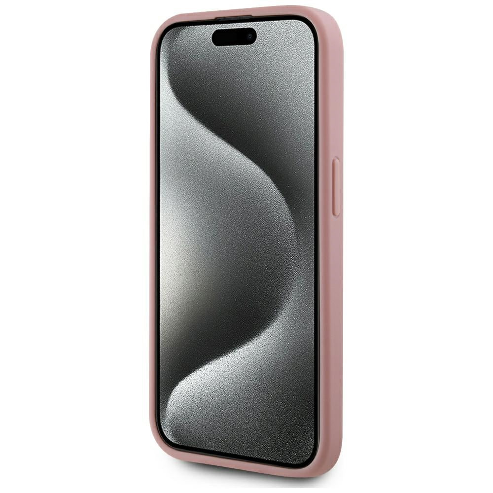 Θήκη για Apple iPhone 15 Pro, Karl Lagerfeld, Metal Signature, Ροζ