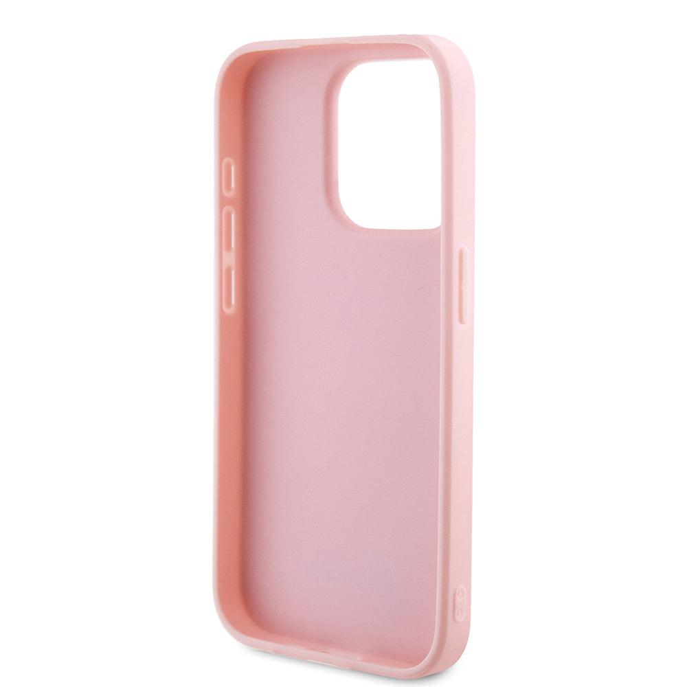 Θήκη για Apple iPhone 15 Pro Max, Guess, Iridescent Metal Script, Ροζ