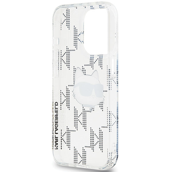 Θήκη για Apple iPhone 15 Pro Max, Karl Lagerfeld, IML Electroplated Choupette Head, Διάφανη