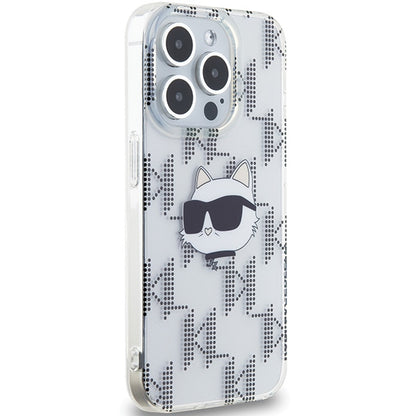 Θήκη για Apple iPhone 15 Pro Max, Karl Lagerfeld, IML Electroplated Choupette Head, Διάφανη